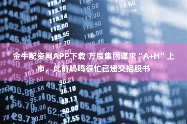 金牛配资网APP下载 万辰集团谋求“A+H”上市，此前鸣鸣很忙已递交招股书