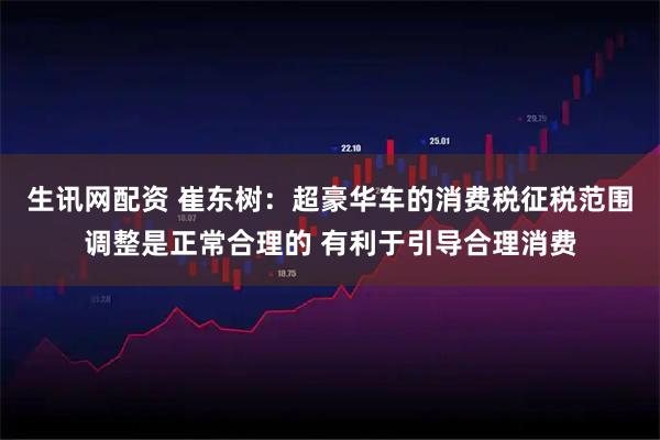 生讯网配资 崔东树：超豪华车的消费税征税范围调整是正常合理的 有利于引导合理消费