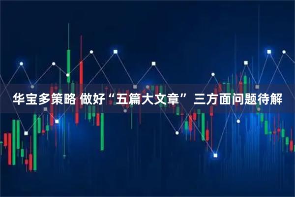 华宝多策略 做好“五篇大文章” 三方面问题待解