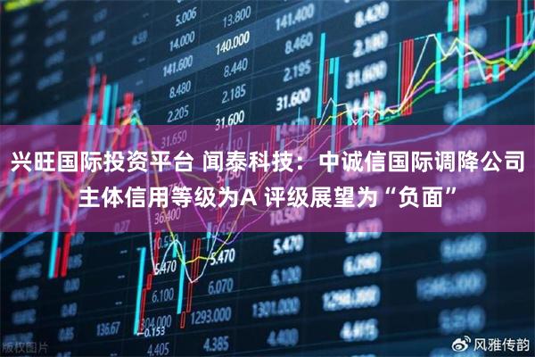 兴旺国际投资平台 闻泰科技：中诚信国际调降公司主体信用等级为A 评级展望为“负面”